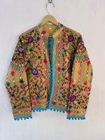 Veste indienne Manteau femme Veste femme traditionnelle bohème Veste brodée