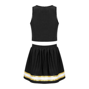 ชุดเชียร์ลีดเดอร์สั่งทำพิเศษ พิมพ์ลายตามต้องการ เสื้อผ้าสำหรับการแสดง สีตามสั่ง โลโก้ตามสั่ง ระบายอากาศได้ดี คุณภาพสูง ชุดฝึกซ้อมกีฬา - Product Image 2