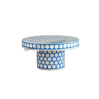 Support à gâteau artisanal écologique en os incrusté, qualité supérieure, outils à gâteau, lavage à la main uniquement, modèle QE-BICS-01, QUALITY ENTERPRISES