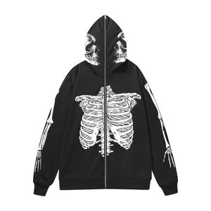 Sweat à capuche surdimensionné pour homme en coton 100% avec fermeture éclair, imprimé sur mesure OEM - Style streetwear - Product Image 1