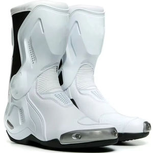 Bottes de course de moto en cuir véritable imperméables à embout en acier Chaussures de moto de protection pour la conduite et les courses automobiles - Product Image 1
