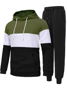 Gran oferta, conjunto de chándal personalizable, conjunto de ropa deportiva elegante y transpirable para gimnasio, Fitness, ropa ligera para correr para hombres - Product Image 4