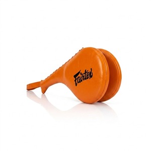 นวมซ้อมหนังแท้ Fairtex สีน้ำเงิน คุณภาพพรีเมียม สำหรับมืออาชีพ พร้อมสายรัดแบบปรับได้ สำหรับผู้ใหญ่ MMA มวยไทย - Product Image 4