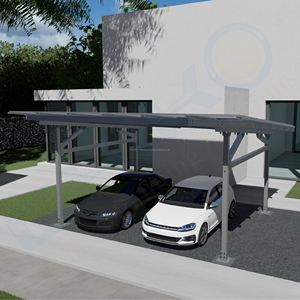Solution de carport solaire durable Énergie photovoltaïque Parking CHIKO Carport solaire en aluminium Toit de parking imperméable - Product Image 1