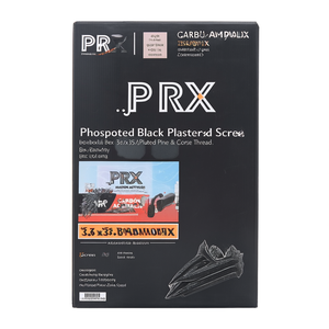 Viti per Cartongesso Nere Fosfatate PRX 3.5X35-PROMOFIX, Scatola Zincata con Filettatura Fine e Grossa - Product Image 2