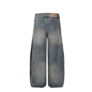 Personnalisé Hommes Vintage Droite Été Enzyme Lavé Stonewashed Denim Détresse Respirant Séchage Rapide Hip Hop Streetwear - Product Image 2