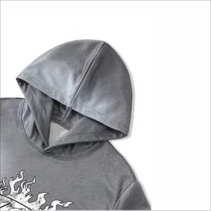 Conjunto Deportivo de 2 Piezas, Pantalones Jogger Anchos y Sudadera con Capucha, Algodón Grueso, Estampado Digital, Ropa Deportiva Urbana - Product Image 5