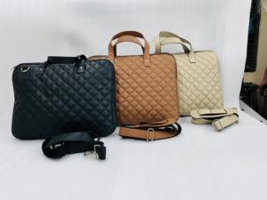 Portable Genuine Leather <b>Laptop</b> Messenger <b>Bag</b> <b>Ladies</b> Crossbody Adjustable Detachable Strap Lightweight Waterproof Unisex Office - Product Image 6