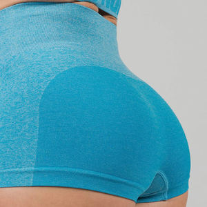 Pantalones cortos de gimnasio con cintura elástica para mujer, mallas de entrenamiento con sensación de desnudo y trasero de melocotón, monos deportivos para correr y andar en bicicleta para mujer - Product Image 4