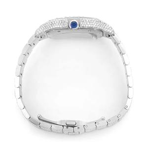 Relojes de Pulsera de Moda al por Mayor, de Acero Inoxidable, con Esfera Cuadrada de Cristal, Diamantes de Moissanita, Estilo Hip Hop, con Movimiento de Cuarzo - Product Image 4