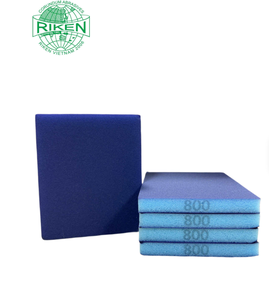 RIKEN OEM Bloque de Esponja Rectangular Azul de 25mm para Lijado, Grano 800, Herramienta Abrasiva de Espuma, Venta al por Mayor - Product Image 1