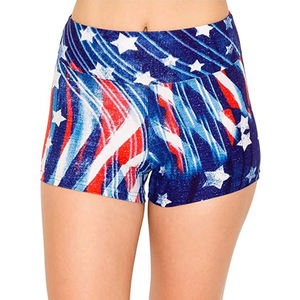 Entraînement Yoga Wear Tissu Respirant Femmes Coton Shorts Votre Propre Logo Conception Sublimation Impression Femmes Porter Des Shorts - Product Image 3