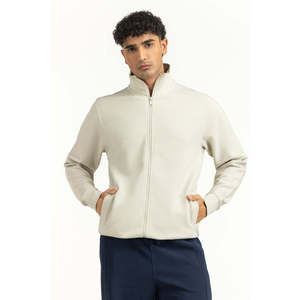 เสื้อคอปกแบบสบายๆ ถักนิตติ้ง ซิปหน้า รุ่น MN-KNZ-WS25-003 B สำหรับฤดูใบไม้ร่วง ทรงปกติ - Product Image 1