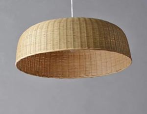 Lámpara Colgante LED de Mimbre Vintage con Marco de Hierro, Color y Tamaño Personalizables, Decoración de Iluminación Hecha a Mano - Product Image 6
