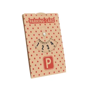 Autocollants personnalisés en papier kraft pour fenêtres avec disque de temps - Product Image 1