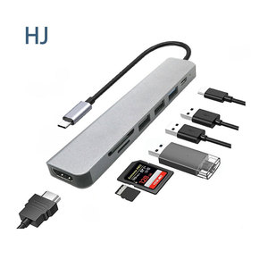 Hub <span class=keywords><strong>Usb</strong></span> <span class=keywords><strong>C</strong></span> 7 en 1 pour MacBook <span class=keywords><strong>iPad</strong></span> <span class=keywords><strong>Pro</strong></span> ordinateur portable 7 en 1 4K HD MI Hub 4 5 6 7 8 9 10 11 12 en 1 Type <span class=keywords><strong>USB</strong></span> <span class=keywords><strong>C</strong></span> Hub Adaptateur <span class=keywords><strong>USB</strong></span> Type <span class=keywords><strong>C</strong></span> <span class=keywords><strong>Dock</strong></span> - Product Image 1