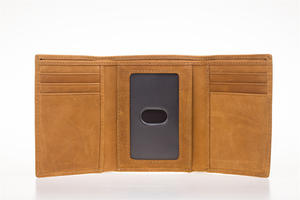 Portefeuille Homme Vintage en Cuir Véritable, Porte-Cartes Bifold/Trifold, Style Affaires, Petit Portefeuille Court, Vente en Gros, Diamants, Blocage RFID - Product Image 5