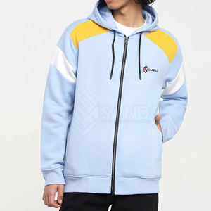 Nueva Llegada: Sudadera con Cremallera Casual para Hombre, 100% Algodón, Transpirable, de Secado Rápido, Duradera, con Patrón Sólido para Invierno - Product Image 1