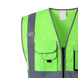 Gilets de sécurité durables et légers avec bandes réfléchissantes parfaits pour la construction, les travaux routiers et la sécurité extérieure - Product Image 6
