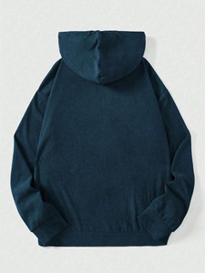 Haute qualité personnalisé 100% coton hommes sweat à capuche zippé unisexe Street Style recadrée sweat à capuche thermique poids lourd 100 GSM motif solide - Product Image 6