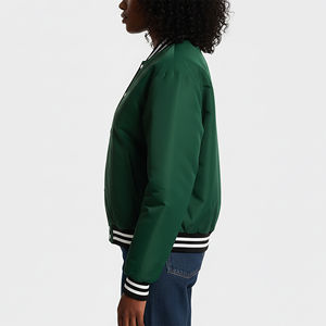 OEM สไตล์ฮิปฮอปหลวมพอดีตัวสีทึบขนแกะ100% กันน้ำปักลายพรางทีมเบสบอลทีมตัวแทนมหาวิทยาลัย - Product Image 3