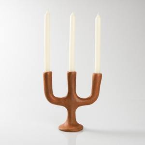 Farmhouse Handmade Table Top Tall <b>Christmas</b> Wooden Pillar Candle Holder Rustic Wood Seaside Pillar Stand Candlestick Holders - Product Image 5