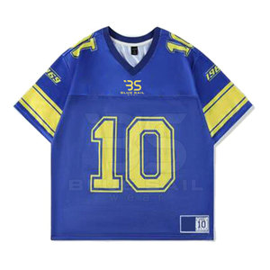 Maillot de football américain léger pour les athlètes Maillot de football personnalisé avec des graphiques d'impression d'écran durables - Product Image 1