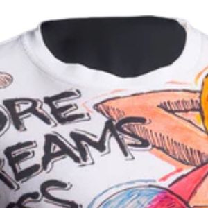 Camiseta Gráfica de Arte para Hombre y Mujer, Diseño de Boceto Pintado a Mano, Camiseta Holgada de Algodón, Ropa Urbana Creativa - Product Image 3