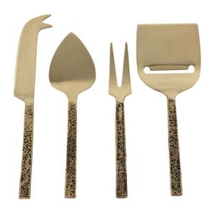 Juego de servidor de queso de Metal duradero, mango de latón, elegante cuchillo de queso de acero inoxidable y esparcidor para fiesta y comedor - Product Image 5