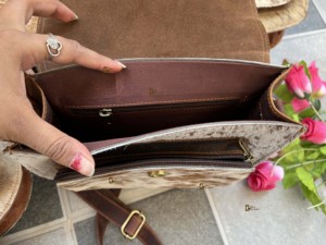 Hot Selling Cowhide Fur Leather <b>Handbag</b> with Fringe Letter and <b>Tassel</b> Decoration New Design Western Style <b>Handbags</b> for Women - Product Image 6