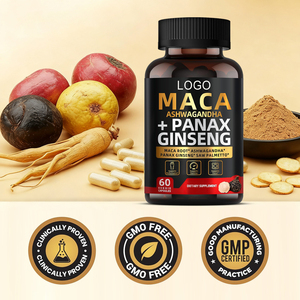 Extracto de Maca <span class=keywords><strong>para</strong></span> adultos de glúteos grandes de alta calidad Panax Ginseng Ashwagandha Saw Palmetto suplemento cápsulas de Maca negra <span class=keywords><strong>para</strong></span> hombre - Product Image 3