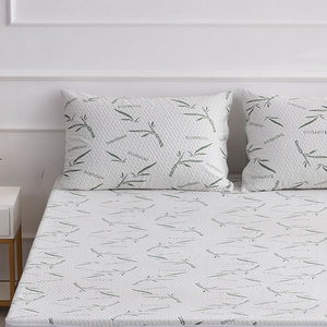 Funda de Almohada Personalizada de Fibra de Bambú, Protector de Almohadas con Tejido de TPU Impermeable - Product Image 1