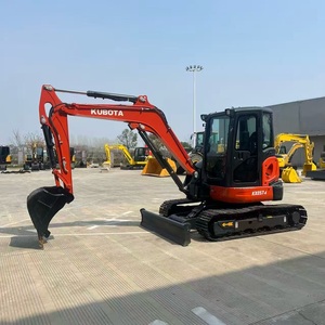 Excavadora Compacta de Orugas Kubota KX057-4 de 5.5 Toneladas, Máquina Excavadora Diésel para Excavación de Zanjas - Product Image 1
