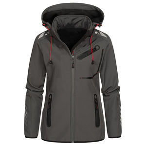 Chaqueta de lona para hombre con cremallera, estampada, talla grande, impermeable, cortavientos, ligera, transpirable, cálida, para senderismo y actividades al aire libre. - Product Image 2