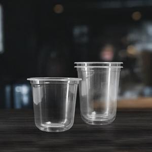 Tasse à paroi unique transparente en PP/PET de 500ml du fabricant Viet Nam boisson au thé Smoothie réutilisable non toxique en plastique PP transparent lisse - Product Image 6