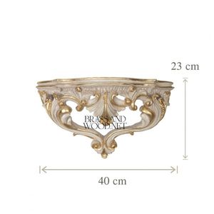 Consola de Pared Clásica de Lujo con Espejo Ornamentado - Product Image 3