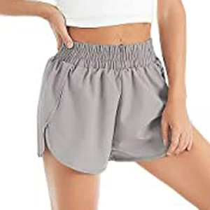 กางเกงขาสั้นสำหรับผู้หญิงเอวสูงแบบยืดแห้งเร็วกางเกงขาสั้นสำหรับออกกำลังกายในยิมกางเกงขาสั้นฤดูร้อนระบายอากาศได้ดีมีกระเป๋า - Product Image 2