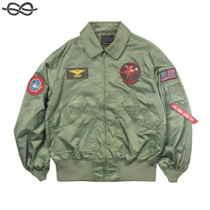Printemps Patch pilote vol vêtements décontractés hommes léger Bomber manteau mince veste élégant patchs Aviation inspiré vêtements d'extérieur - Product Image 5