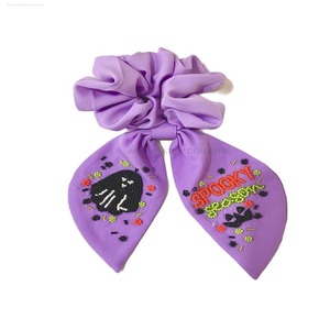 Elegante personalizado indio bordado a mano semilla con cuentas Scrunchies accesorio para el cabello para el día del juego para el equipo de porristas - Product Image 3