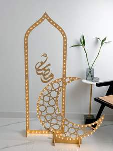 Decoración Artesanal de Acrílico TCE Estilo Art Deco para el Hogar en Ramadán, Adorno Festivo y Espiritual para Mesa, Artículo de Regalo para Sala de Estar u Oficina - Product Image 3