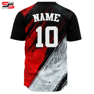 Maillot de baseball respirant personnalisé 2026, vente chaude, pour adulte, uniforme de baseball, 100% polyester, vêtements de sport pour hommes - Product Image 2