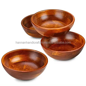 Los más vendidos, el último cuenco de madera, utensilios de cocina multiusos elegantes de lujo para servir ensaladas, frutas, fiestas, respetuosos con el medio ambiente directo - Product Image 2