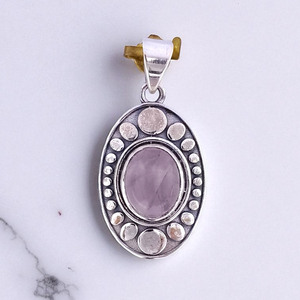 Colgante de piedras preciosas hecho a mano 925 joyería de plata esterlina joyería de plata 925 - Product Image 2