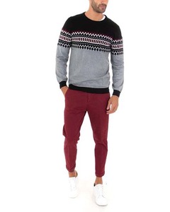 Jersey de punto de manga larga con cuello redondo de punto de algodón 100% informal de tendencia superior personalizado para hombre, suéteres impresos transpirables, nuevo diseño - Product Image 5
