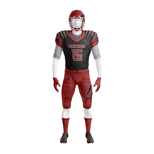 Wholesale Custom American Football Uniforms Short <b>Plus</b> <b>Size</b> Teamwear Set <b>Mesh</b> Breathable Fabric Double Stitch Durable Material - Product Image 5