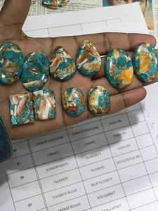 Piedras sueltas de cabujón de ostra espinosa de La India perfectas para el diseño de joyas - Product Image 2