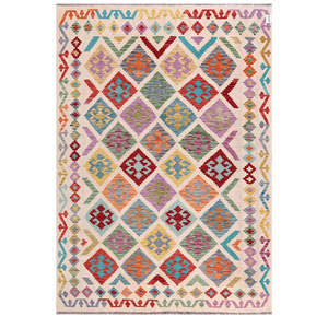 Tapis kilim d'Afghanistan Maimana 247 x 176 cm, ensemble de tapis traditionnels afghans - Product Image 1