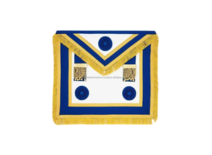 Premium <b>Craft</b> Provincial Apron Hand Embroidered Masonic Regalia Bullion <b>Wire</b> High Quality Custom Wholesale Supplier - Product Image 6