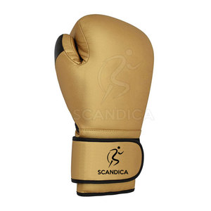 Guantes de boxeo de cuero genuino con cordones personalizados, etiqueta privada que absorbe la humedad para artes marciales, venta en línea - Product Image 3
