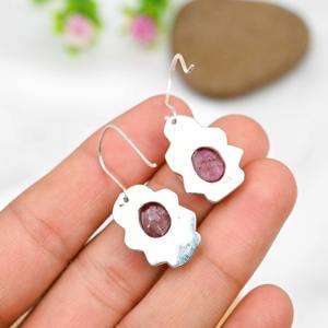 Top Quality 925 Sterling <b>Silver</b> Plated Bohemian Style Fashionable Ruby Corundum Gemstone Natural Bezel Anniversary Supply - Product Image 4